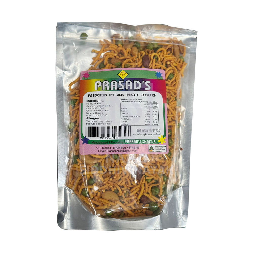 prasad mixed peas hot 300gm