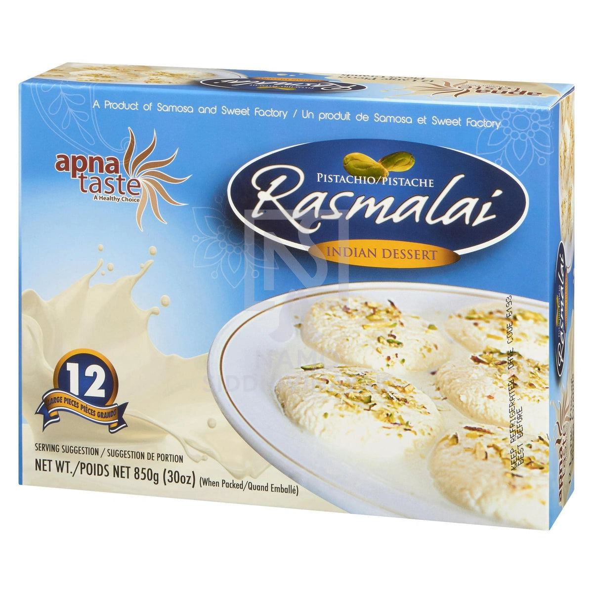 Apna Taste Pistachio Rasmalai 850gm