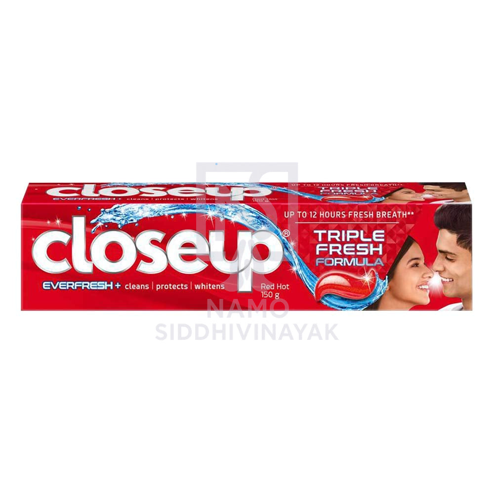 closeup red hot toothpaste 150gm