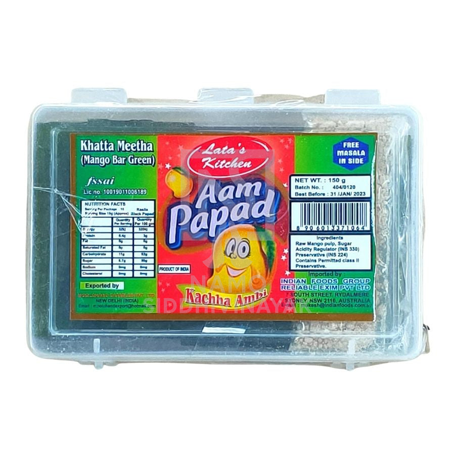 latas kitchen green aam papad 150gm