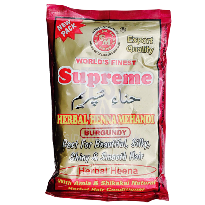 supreme henna burgundy 150gm