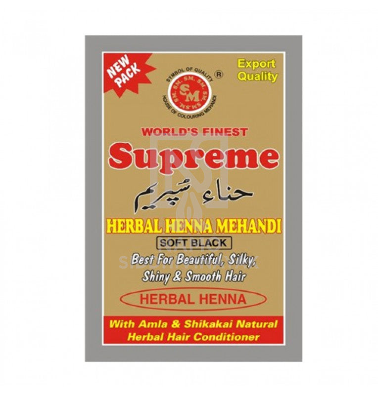 supreme henna soft black 150gm