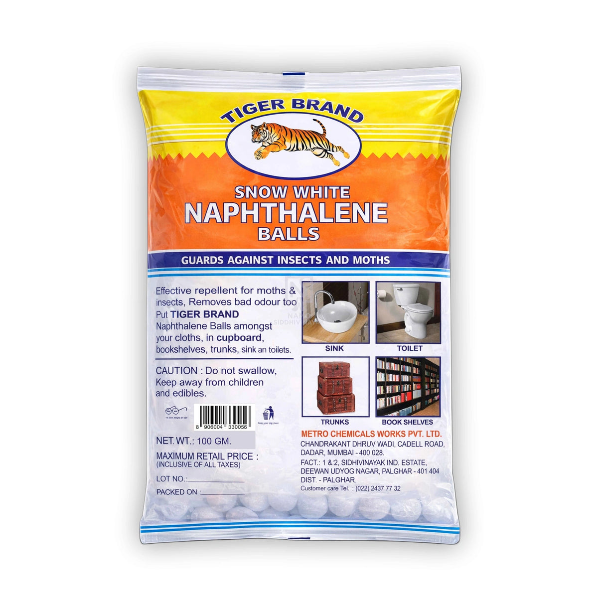Tiger Naphthalene Balls 100gm