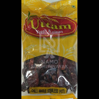 Uttam Chilli Whole Stemless 100gm