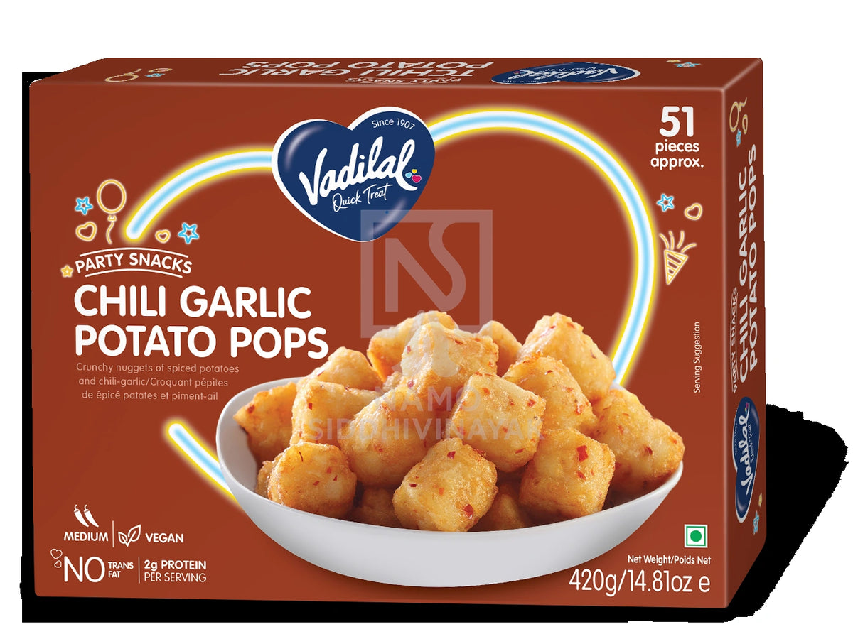 Vadilal Chilli Garlic Potato Pops 420gm