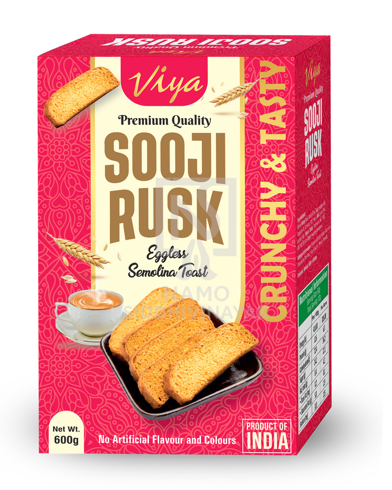viya sooji rusk 600gm