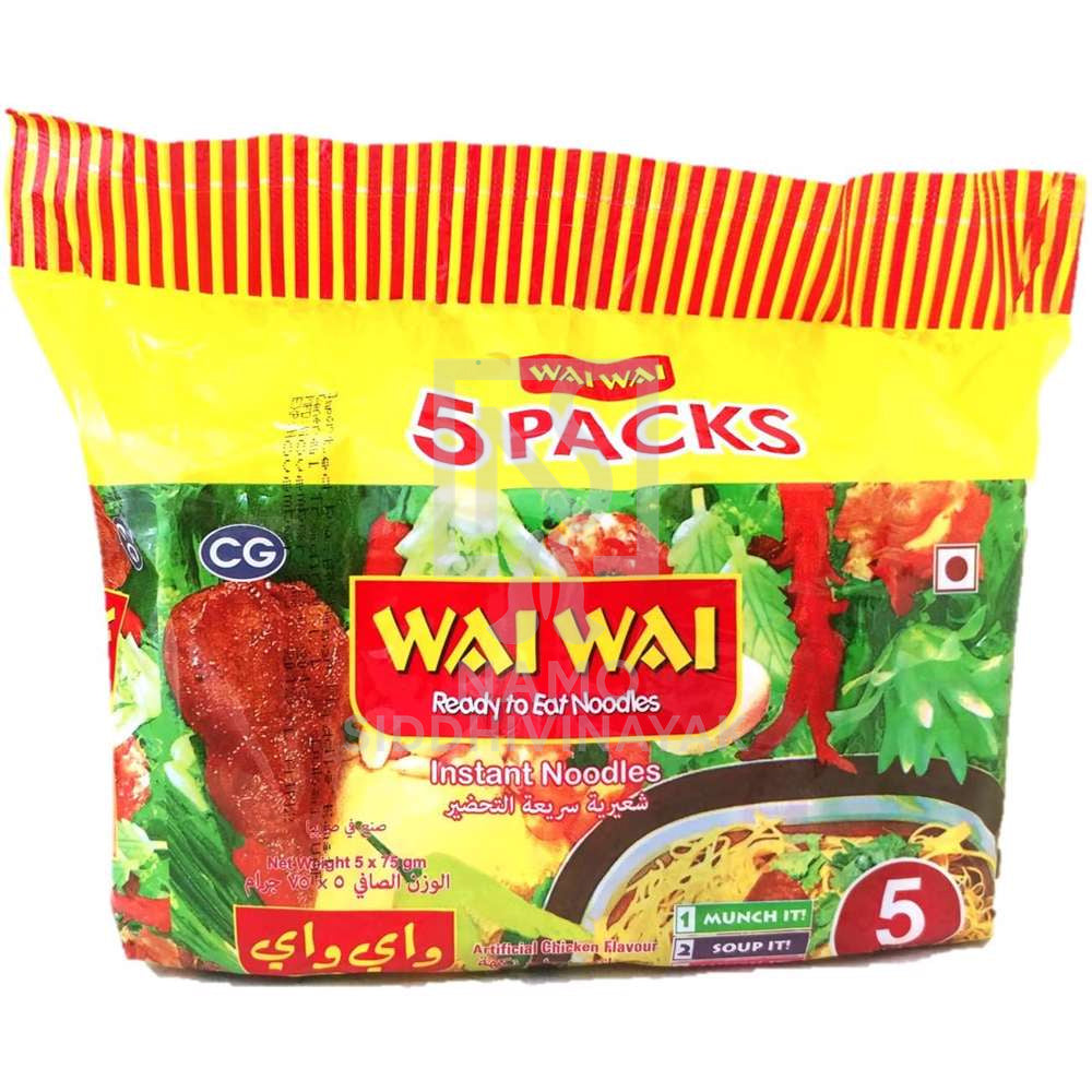 wai wai chicken noodles 5pcs